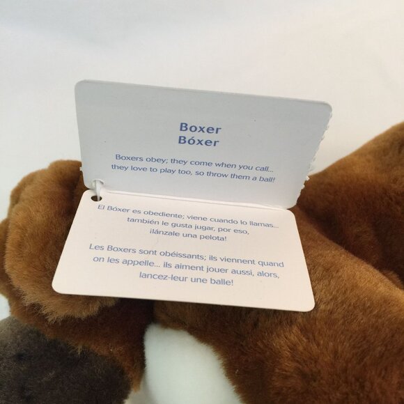 Animal Alley Boxer Puppy Dog Plush 10" Brown Stuffed Animal Toys R Us NWT - Picture 7 of 9
